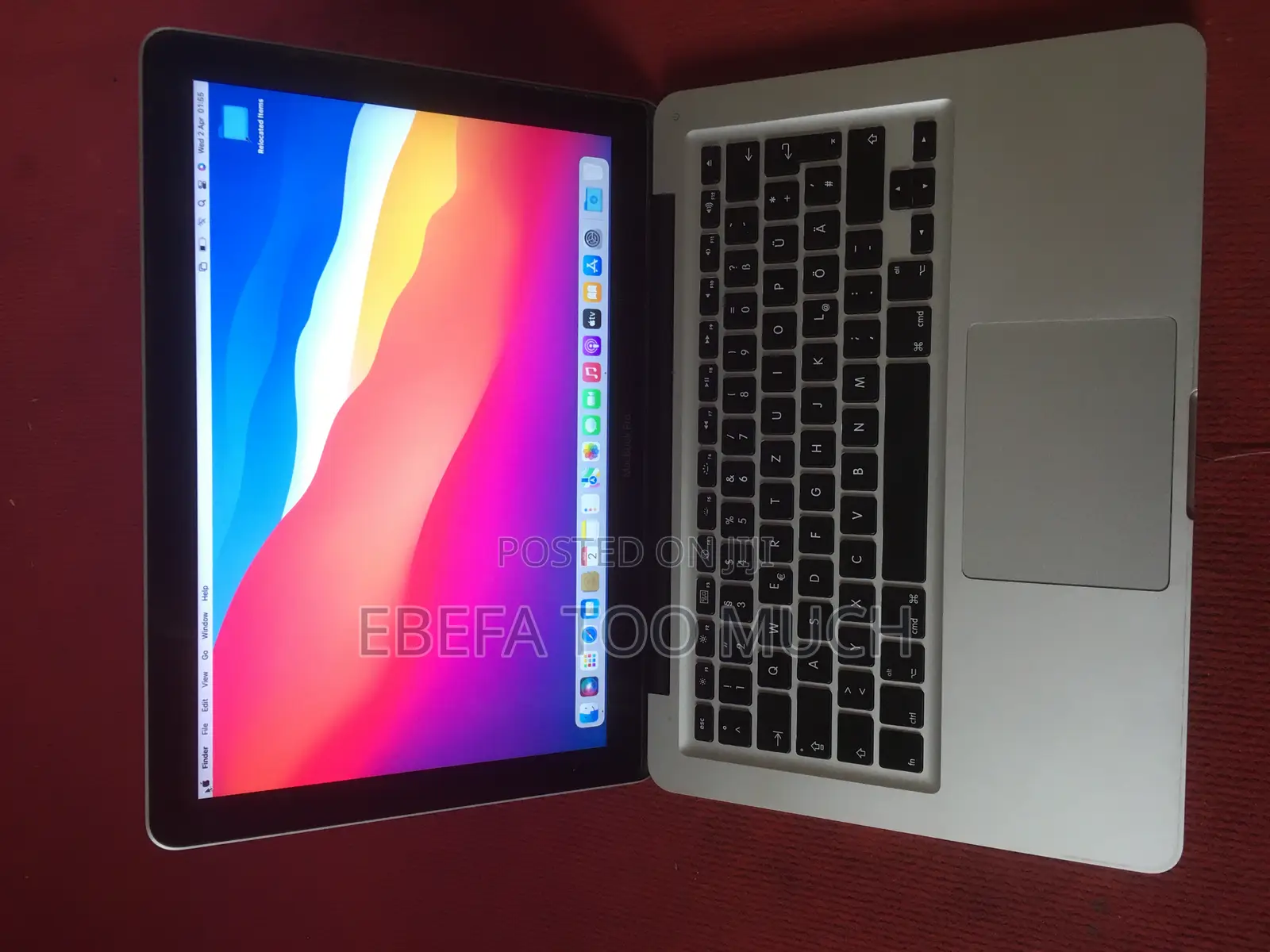 Laptop Apple MacBook Pro 8GB Intel Core I7 HDD 500GB