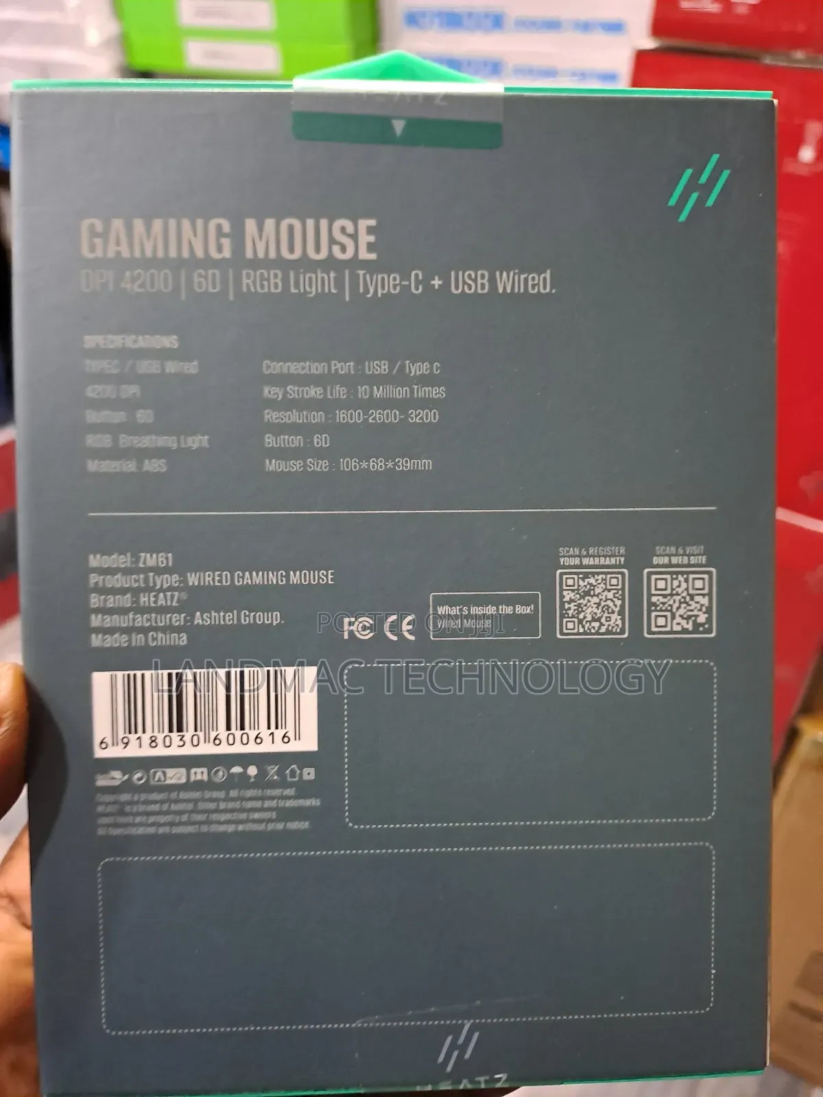 Heatz Gaming Wired Mouse