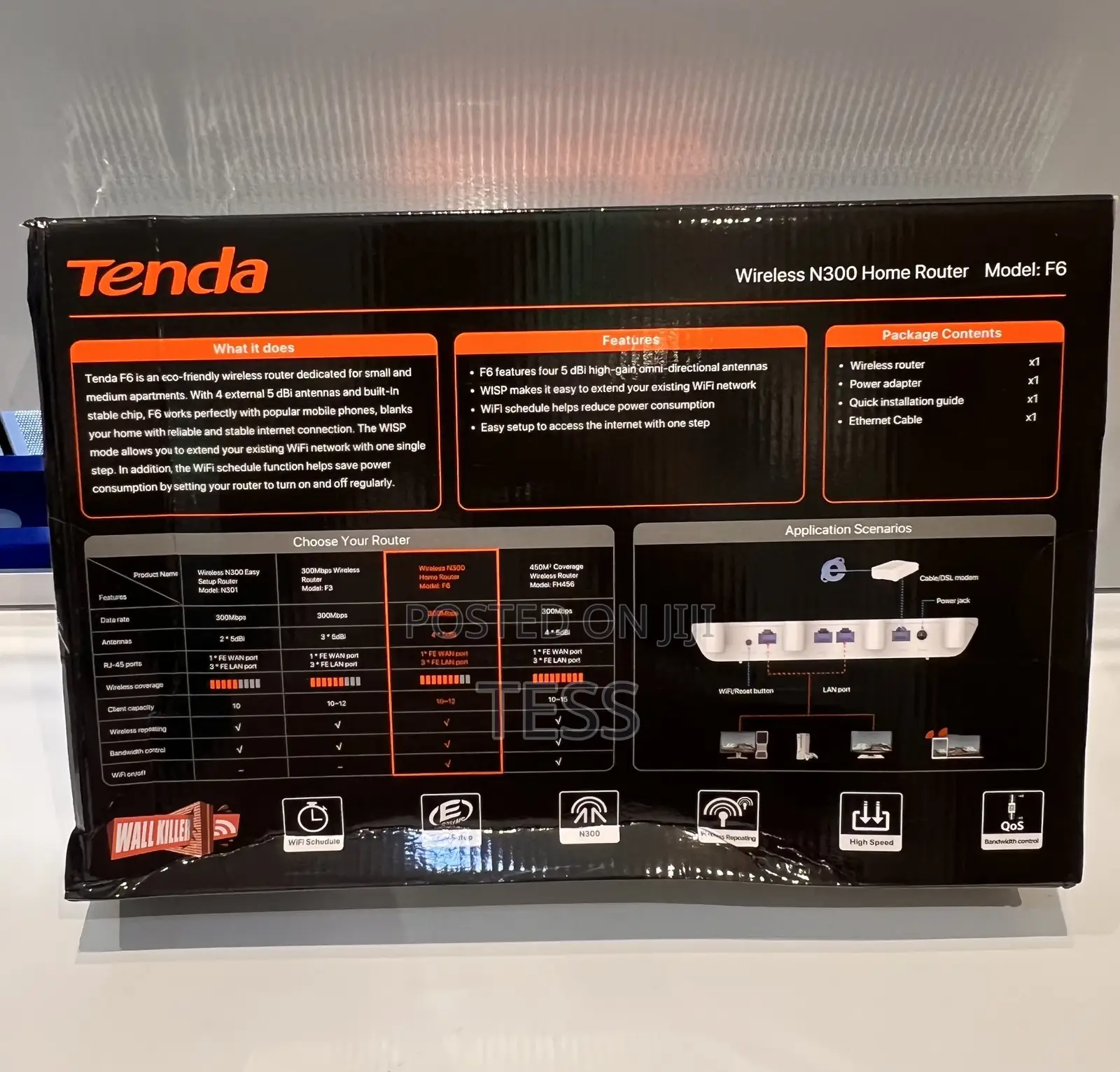 Tenda Router F6 Wireless N300 (Not a Sim Router)