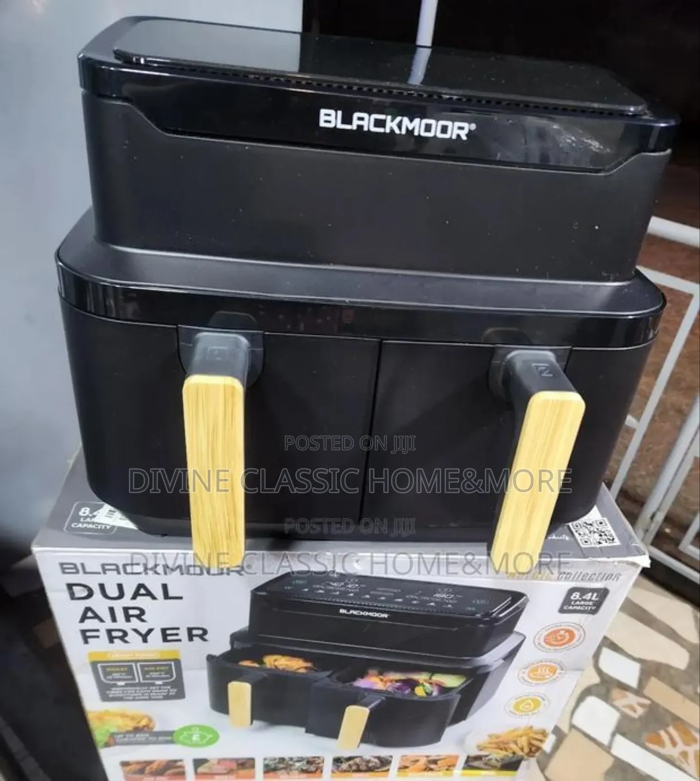 8.4lit Blackmoor Dual Air Fryer Oven (2600w)