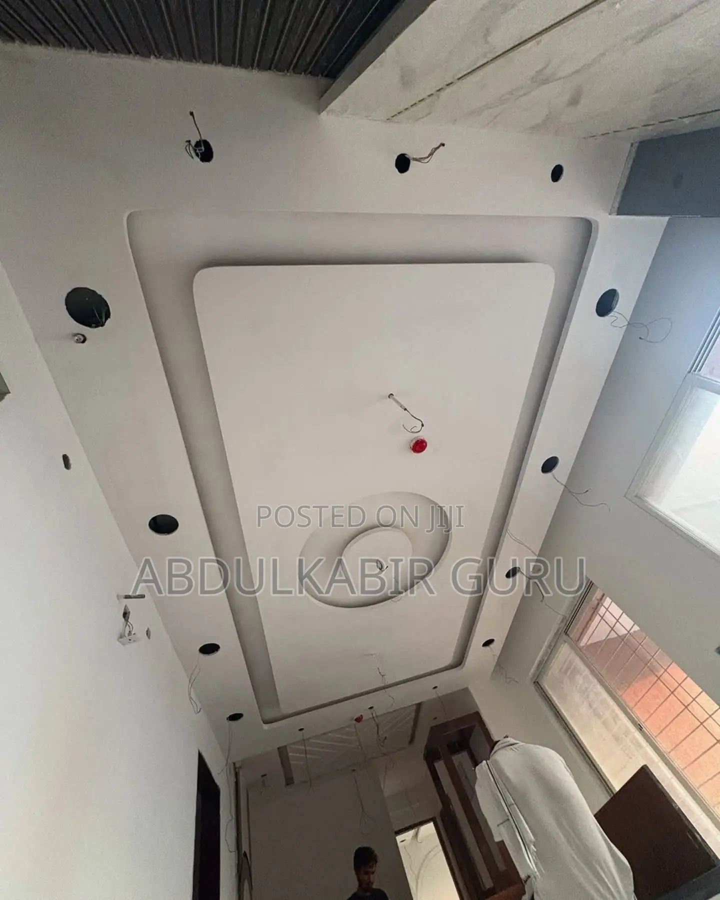 P O P Ceiling , Tv Stand and Wall Skimming