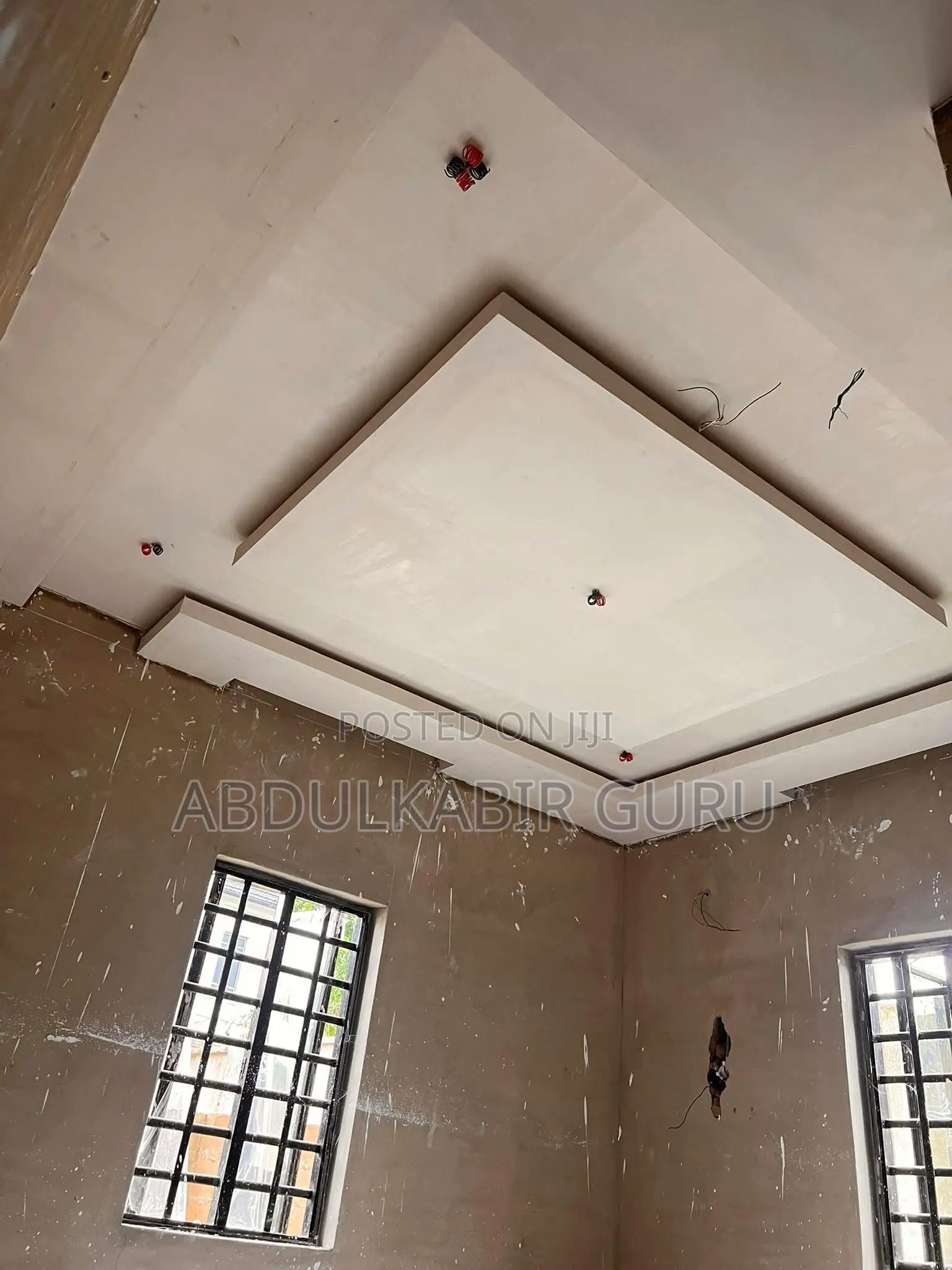 P O P Ceiling , Tv Stand and Wall Skimming