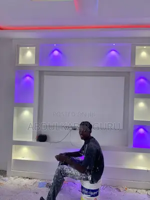P O P Ceiling , Tv Stand and Wall Skimming