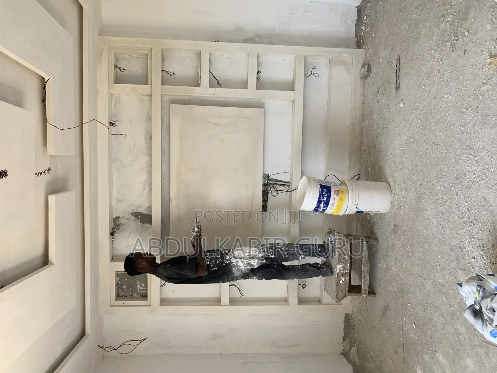 P O P Ceiling , Tv Stand and Wall Skimming
