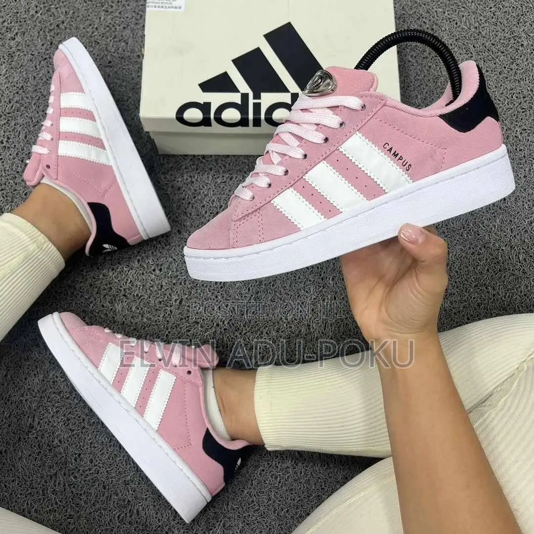 Adidas Campus Clear Pink & White