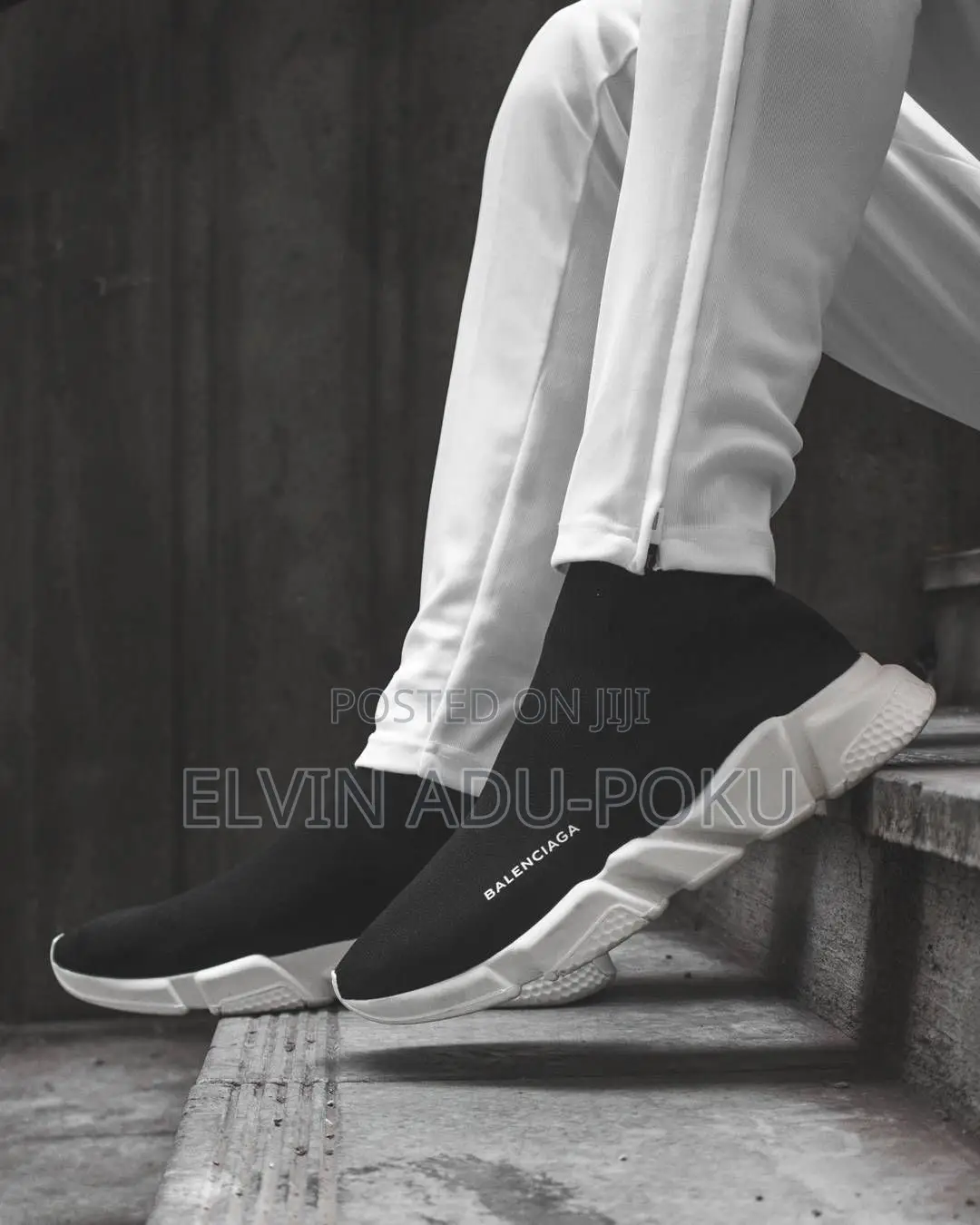 Balenciaga Knit Speed Trainer “ Black / White”