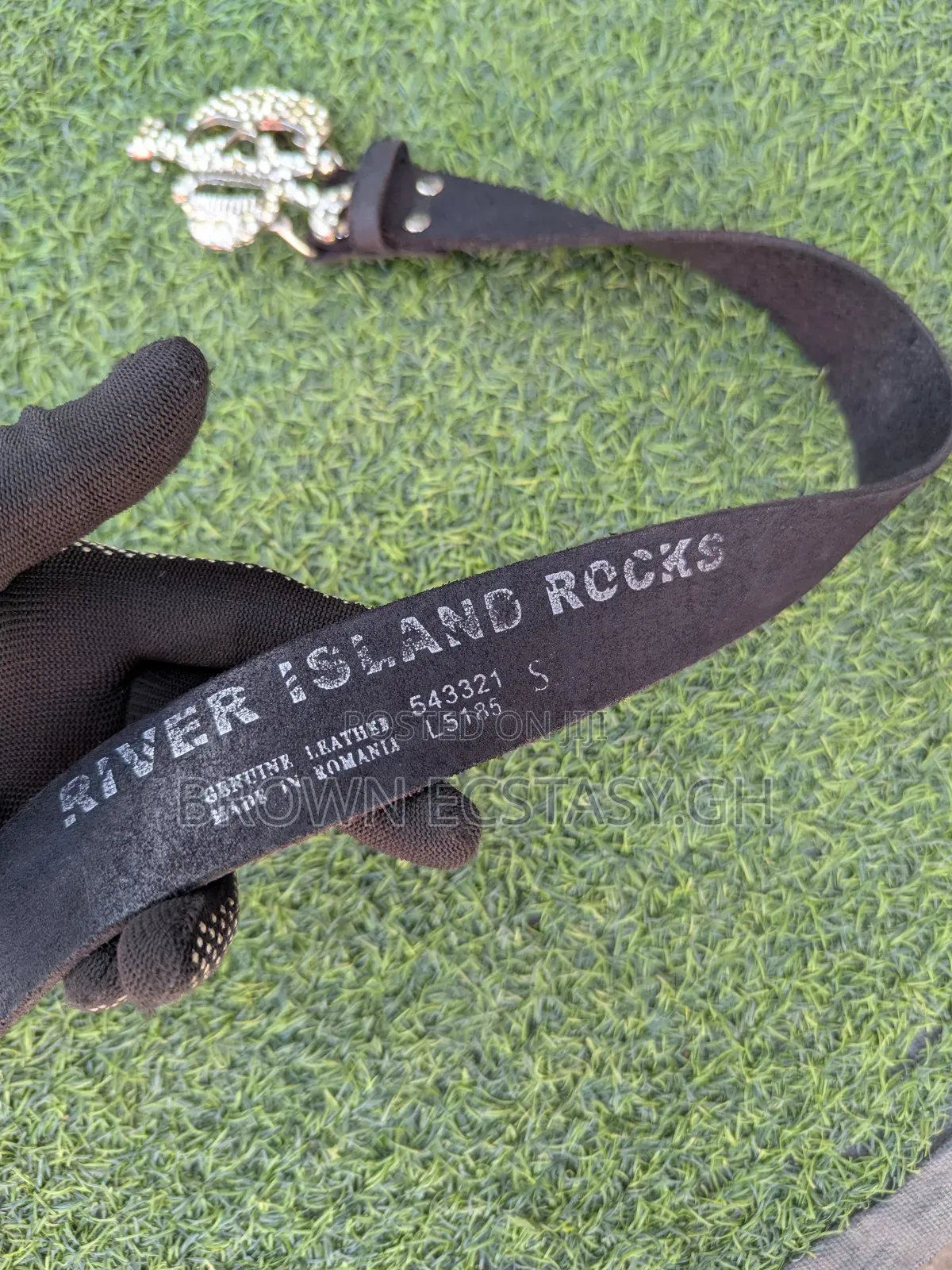 River Island Iced Skull Belt (Uk Used)