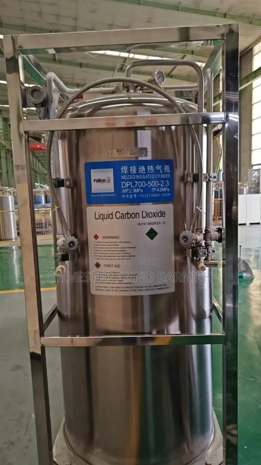 Co2. And Oxygen Darwer Tank