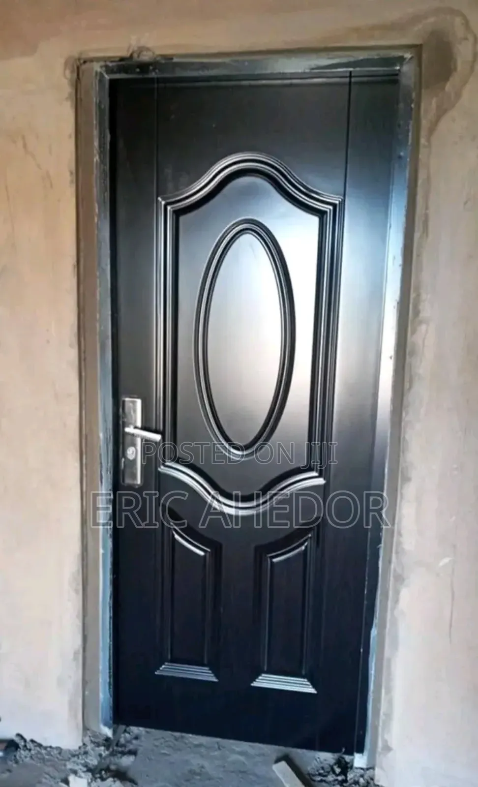 Pure Clean Quality Wooden Metal Security Door and Handle