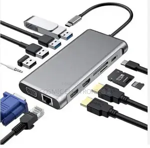 12-in-1 Usb-C Docking Station. Type-C to HDTV 12 in 1