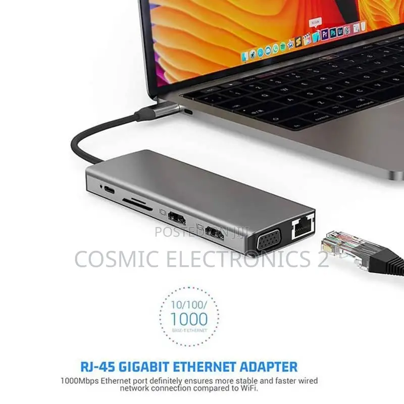 12-in-1 Usb-C Docking Station. Type-C to HDTV 12 in 1