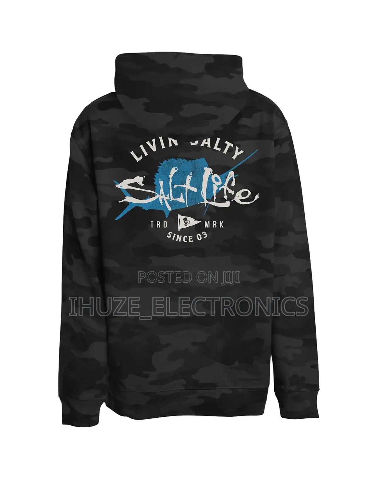Camo Pullover Hoodie From Usa (Size: Large)