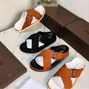 Pedro Cross-Strap Slides for Men