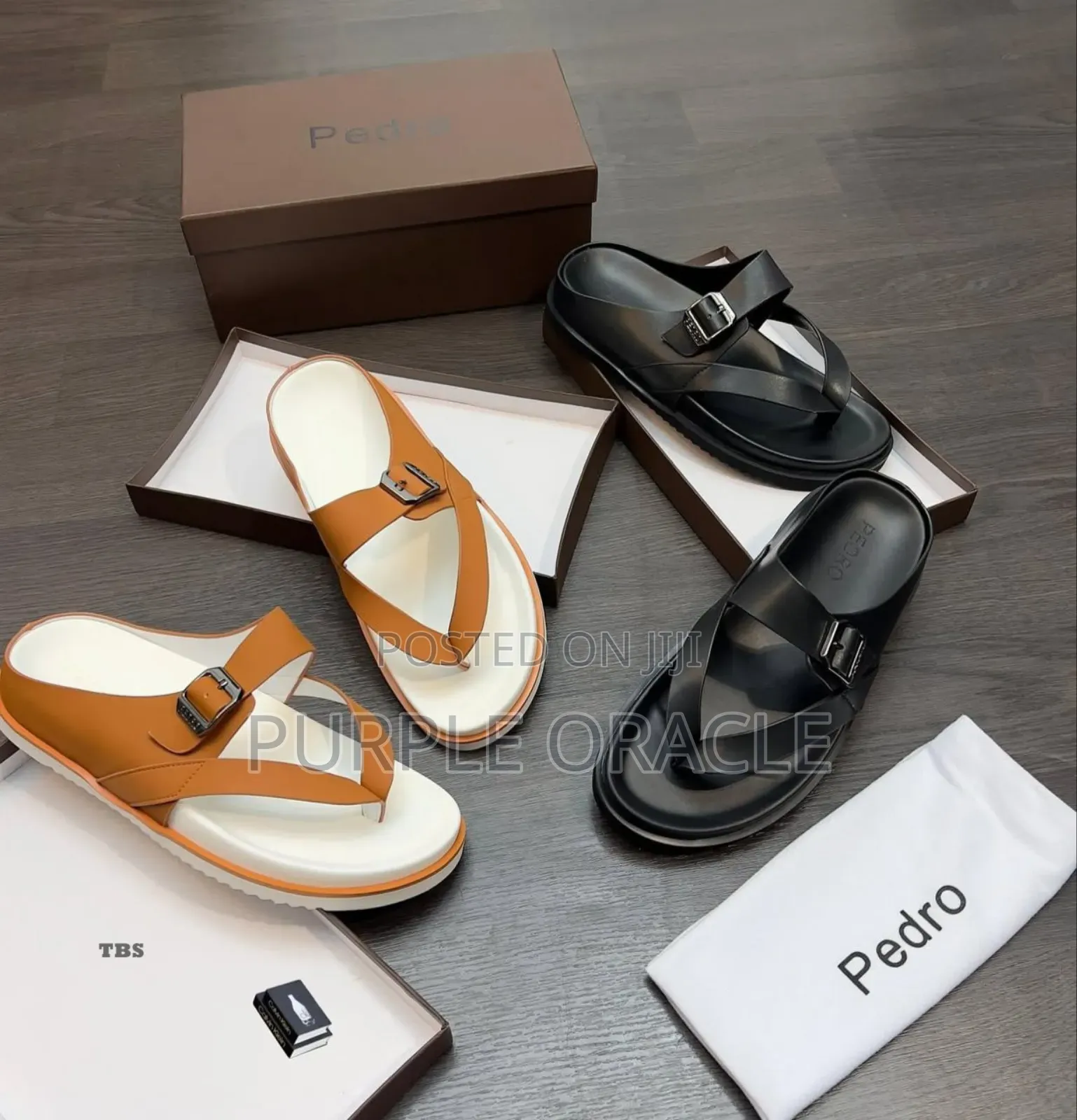 Pedro Quality Luxury Men's Cross-Strap Sandals