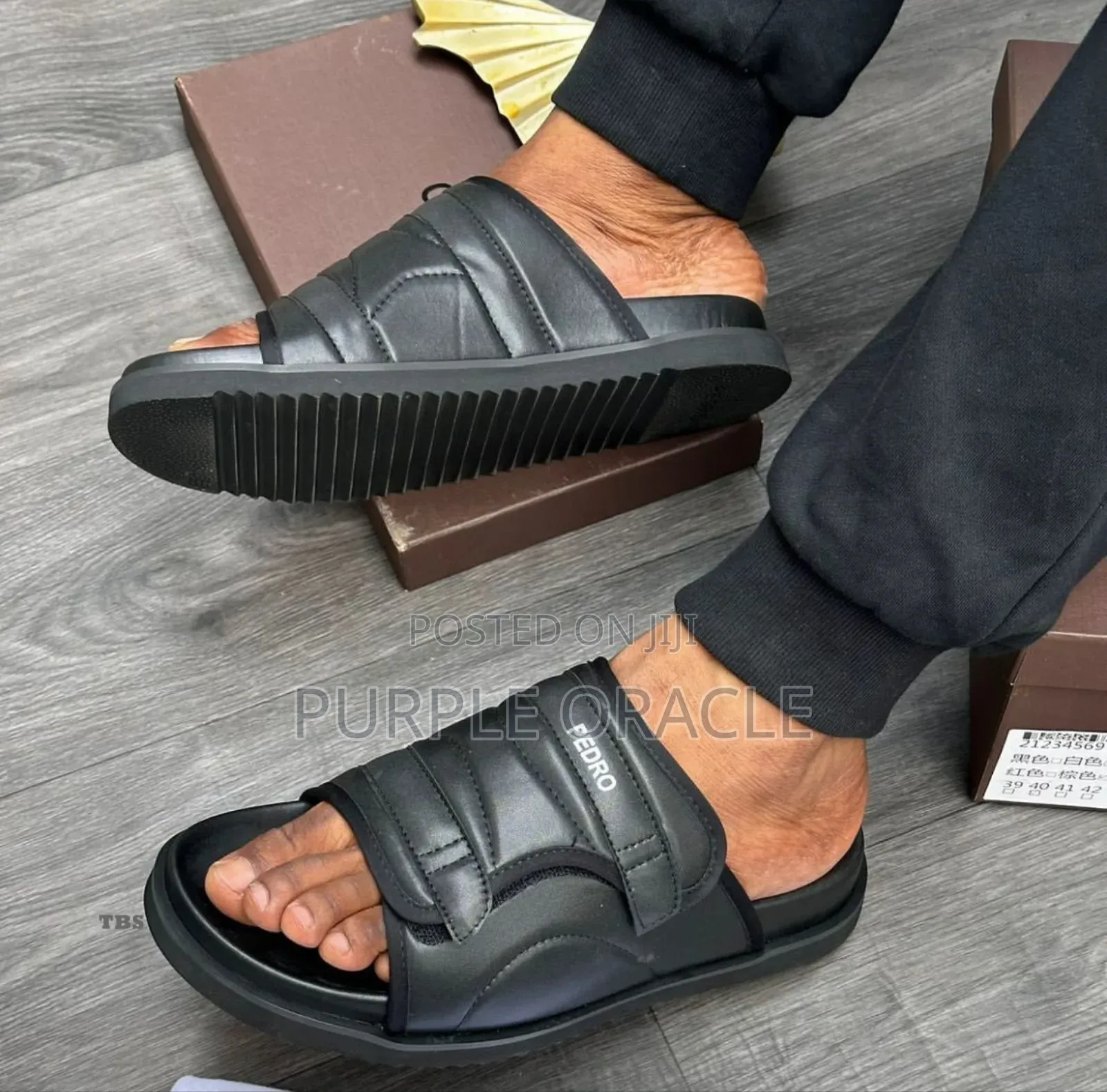 Men's Pedro Espadrille Slides.