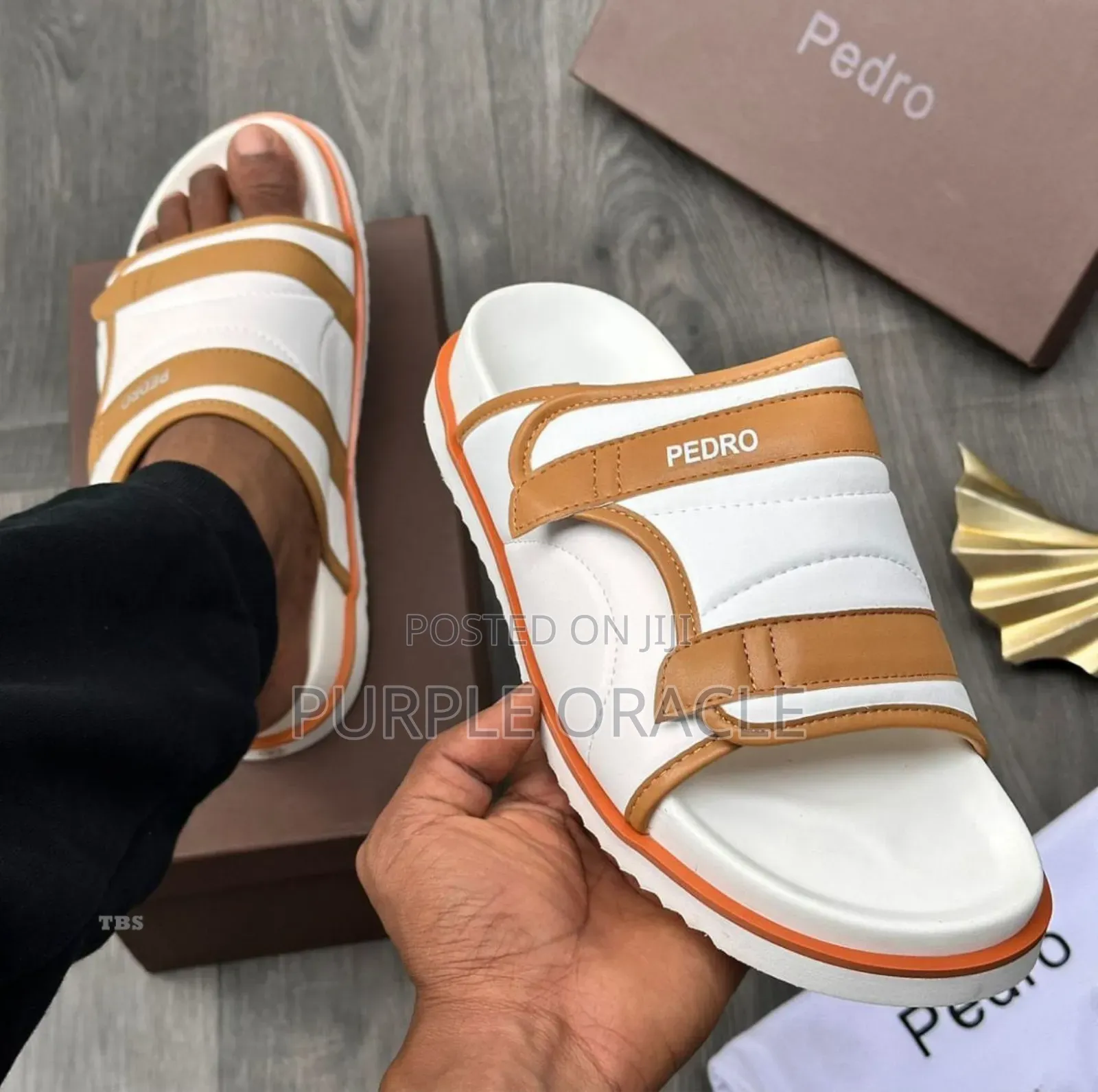 Men's Pedro Espadrille Slides.