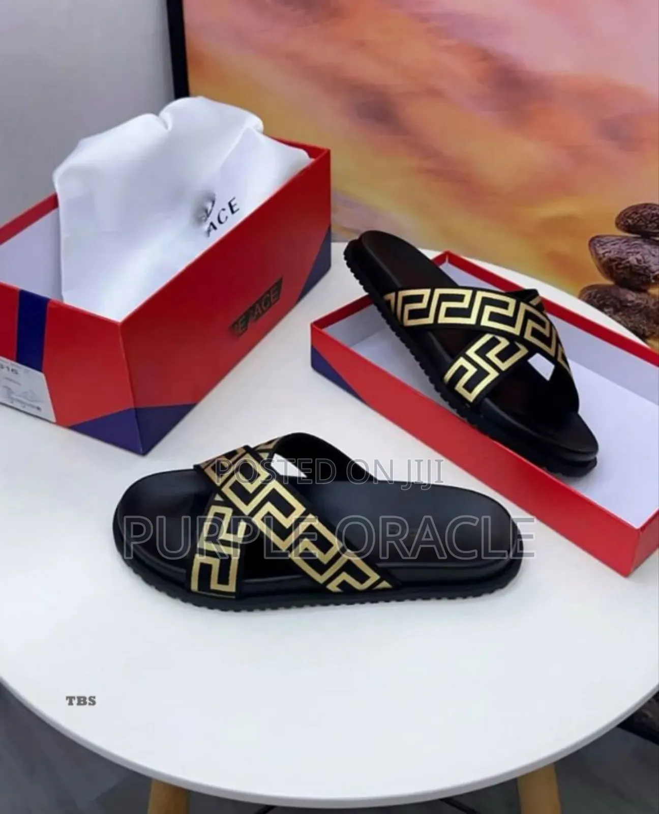 Versace-Inspired Luxury Slides