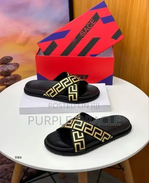 Versace-Inspired Luxury Slides