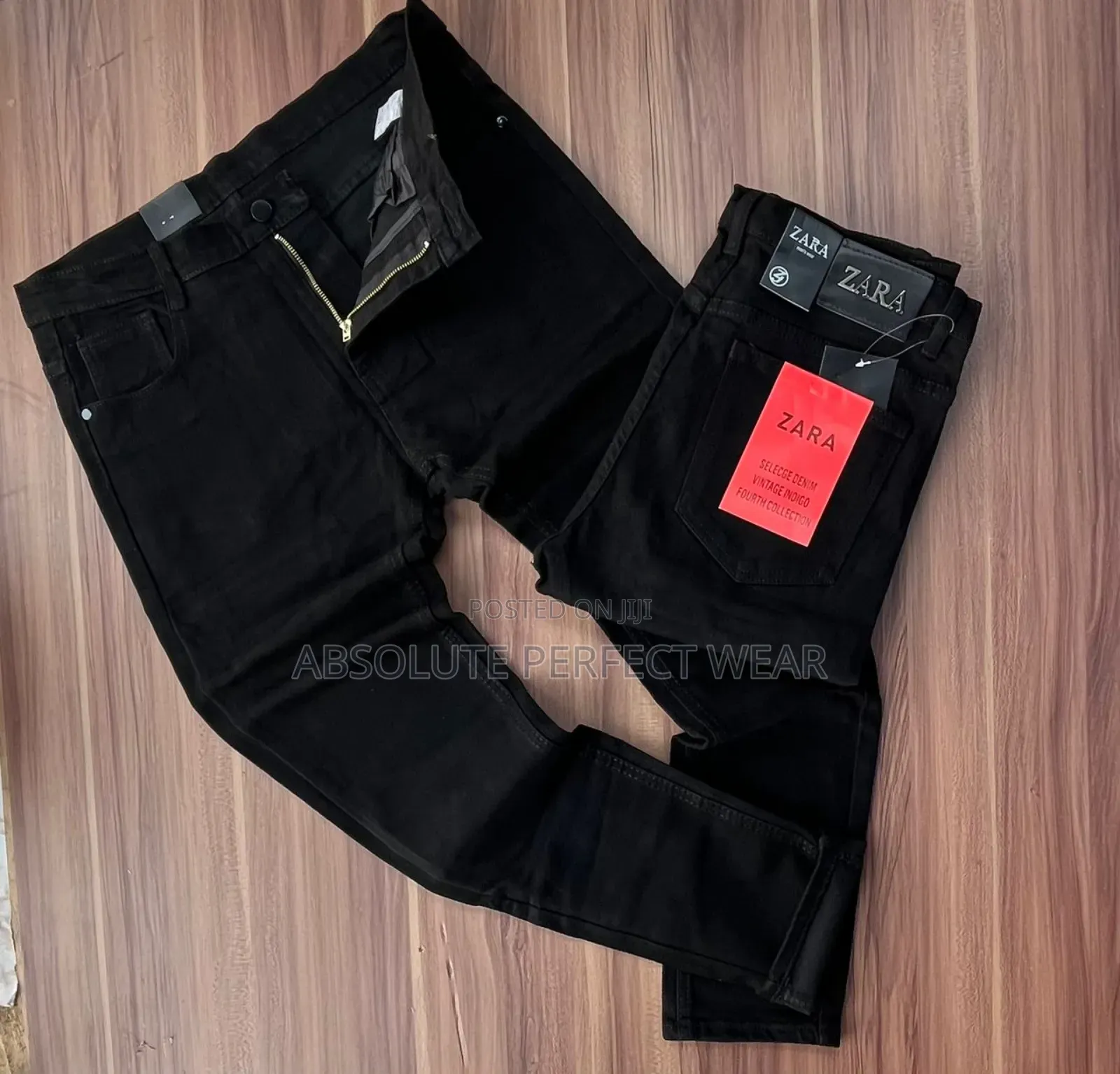 Relaxed Black Jeans Trousers for Sale
