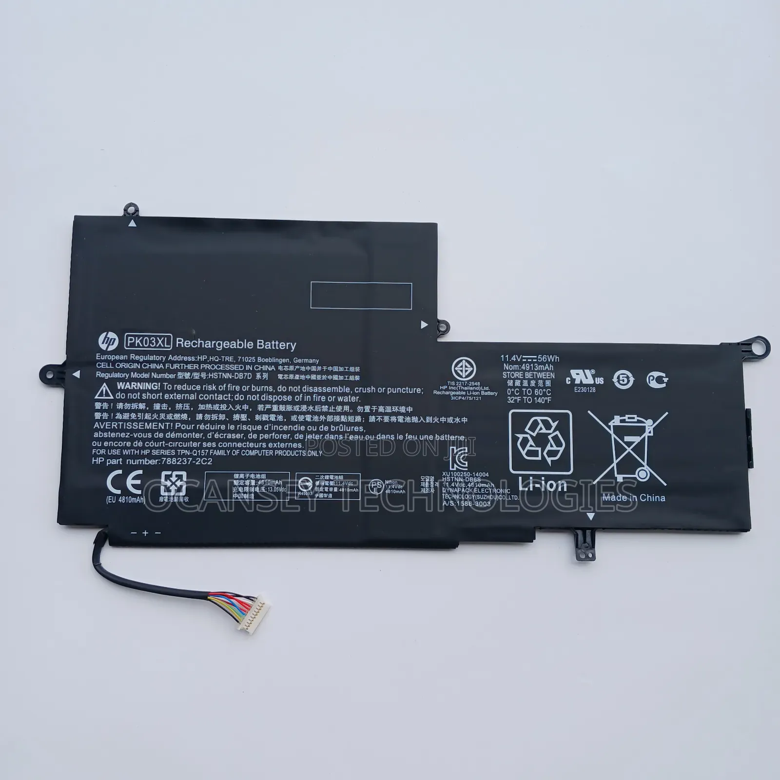 Original Hp Pk03xl Battery For Spectre Pro X360 G1 G2 Spectre 13-4000