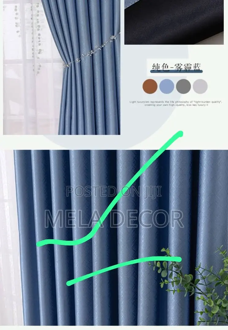 100% Premium Cotton Blackout Curtains