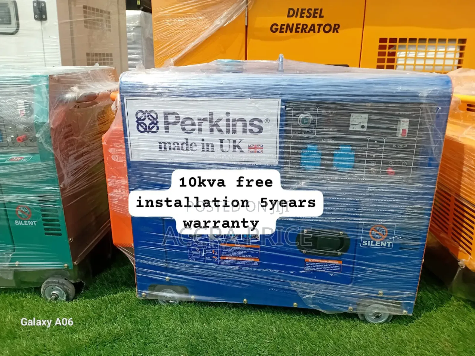 Reduced Emissions Perkins 10kva 13000wats Diesel Generator