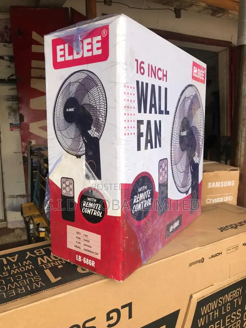 Elbee 16" Wall Mount Fan Lb686r