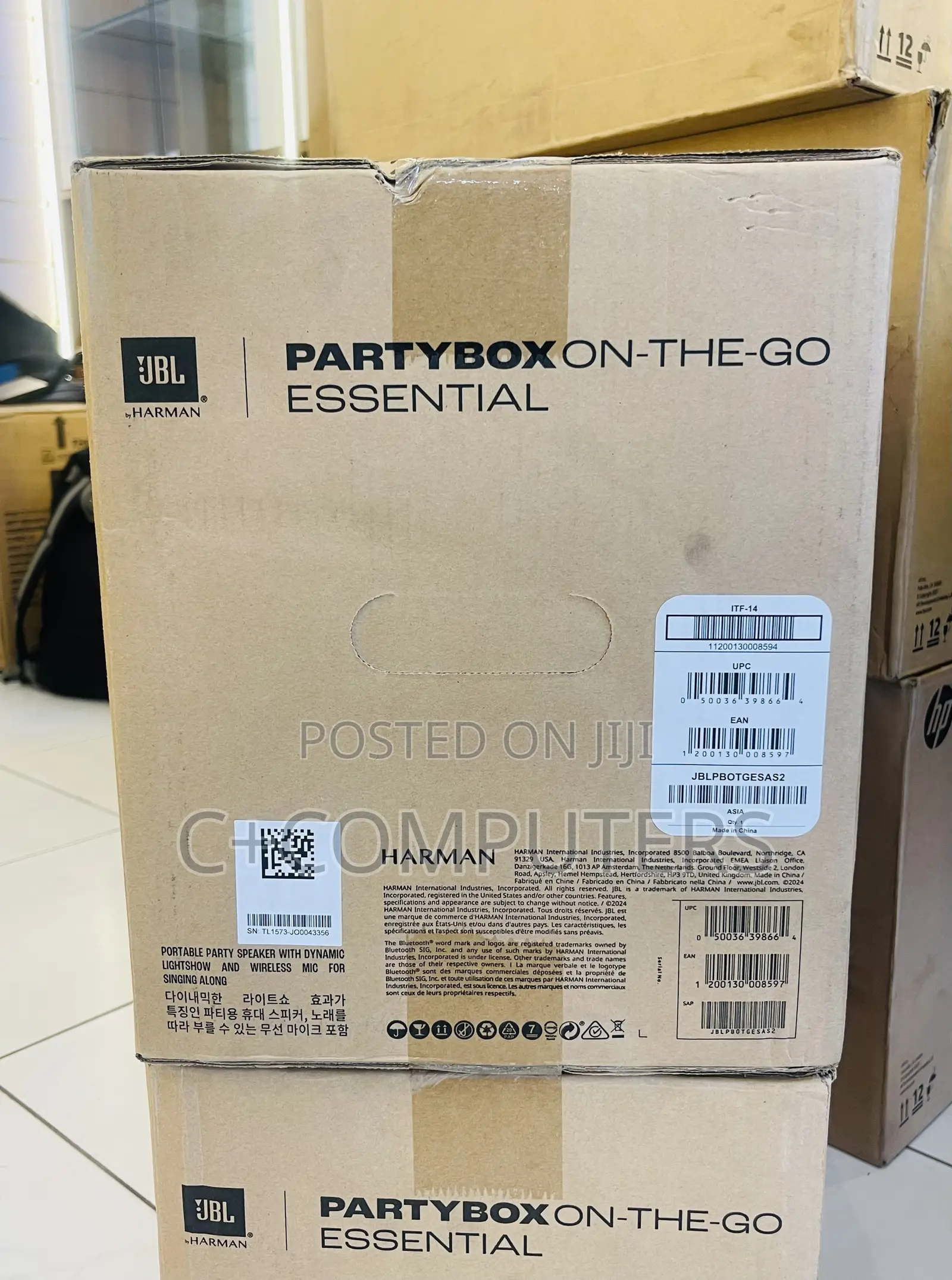 JBL Harman Partybox on-the-Go Essential Speaker