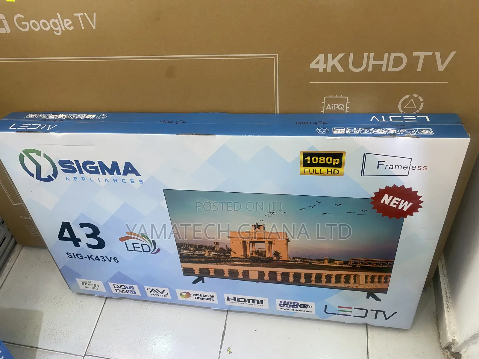 Sigma 43" Digital Satellite Tv With Inbuilt Decoder I-cast
