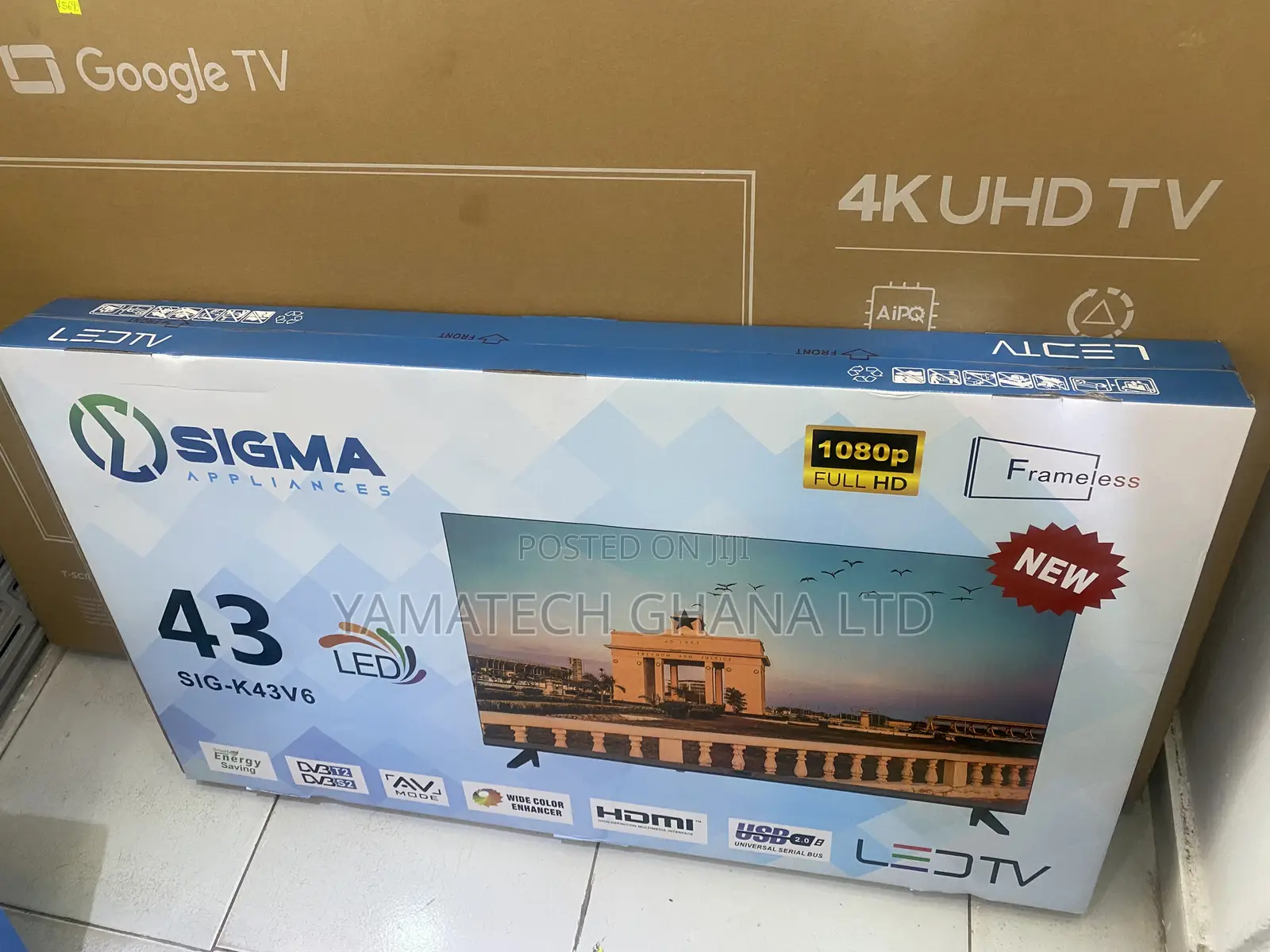Sigma 43" Digital Satellite Tv With Inbuilt Decoder I-cast