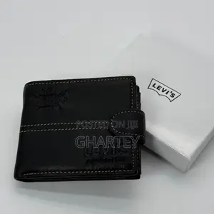 Levi’S Leather Pocket Wallet for Men -2colors Brown Black