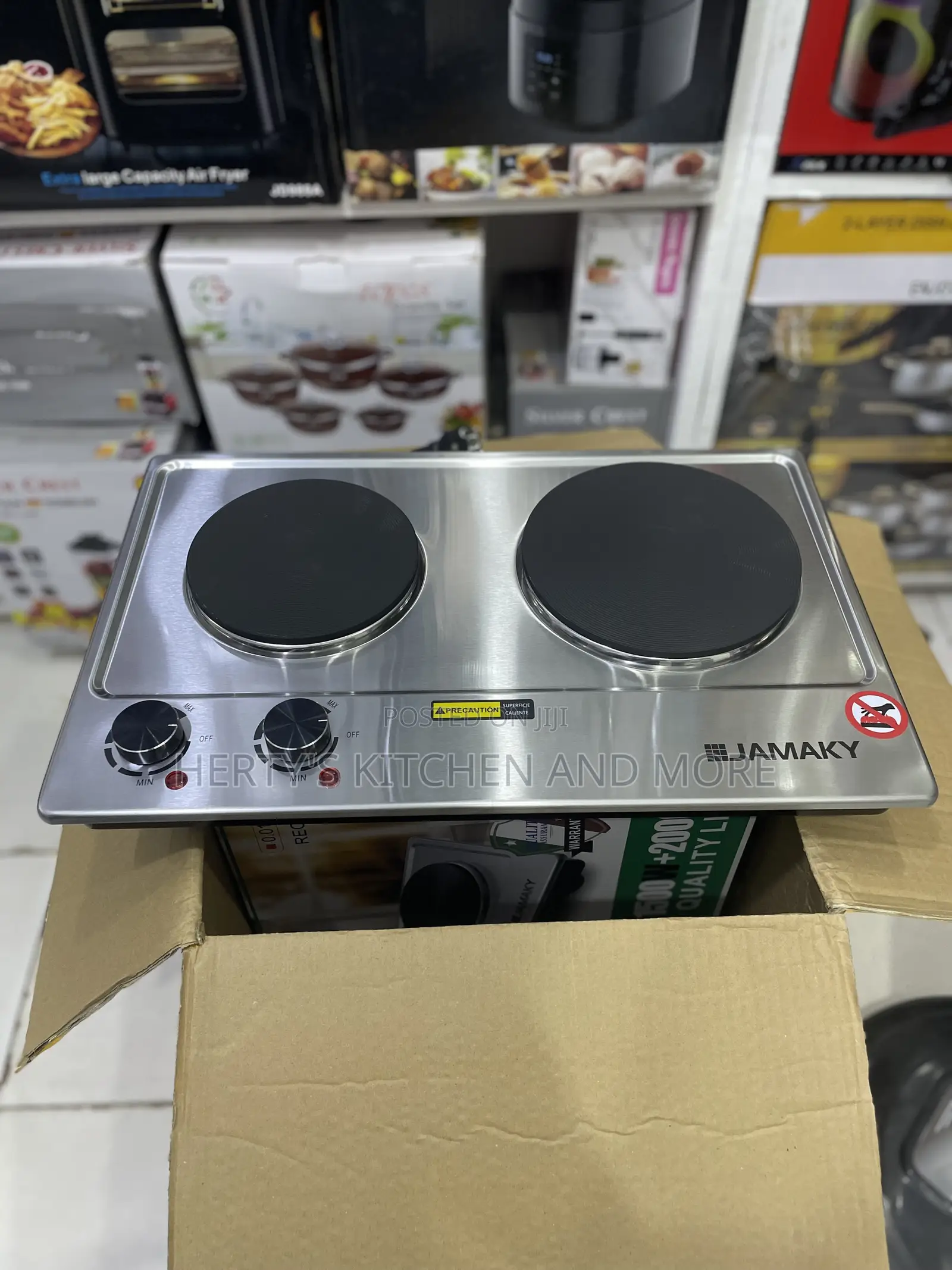 Electric Hot Plate Large Surface Double Burner . 1500w+2000w