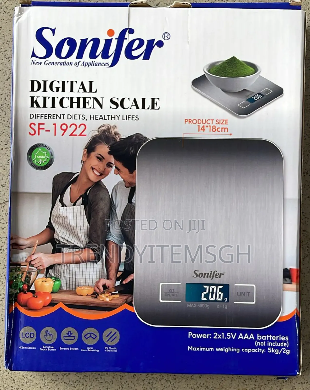 5kg Digital Kitchen Scale Sonifer