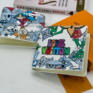 Colorful Cartoon Canvas Wallet