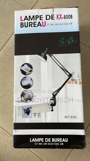 Adjustable Swing Arm Desk Study Lamp With Clamp