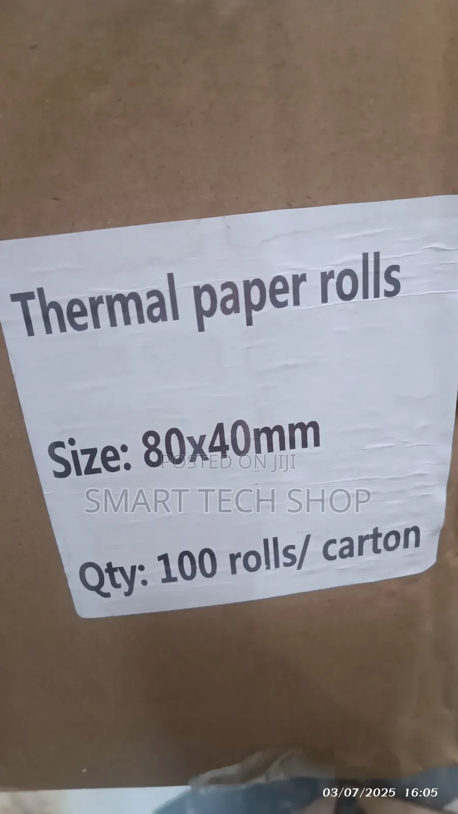 80mmx40mm Thermal Receipt Paper for Pos
