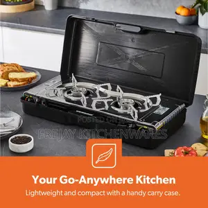 Geepas Portable Camping Gas Stove, Double Burner