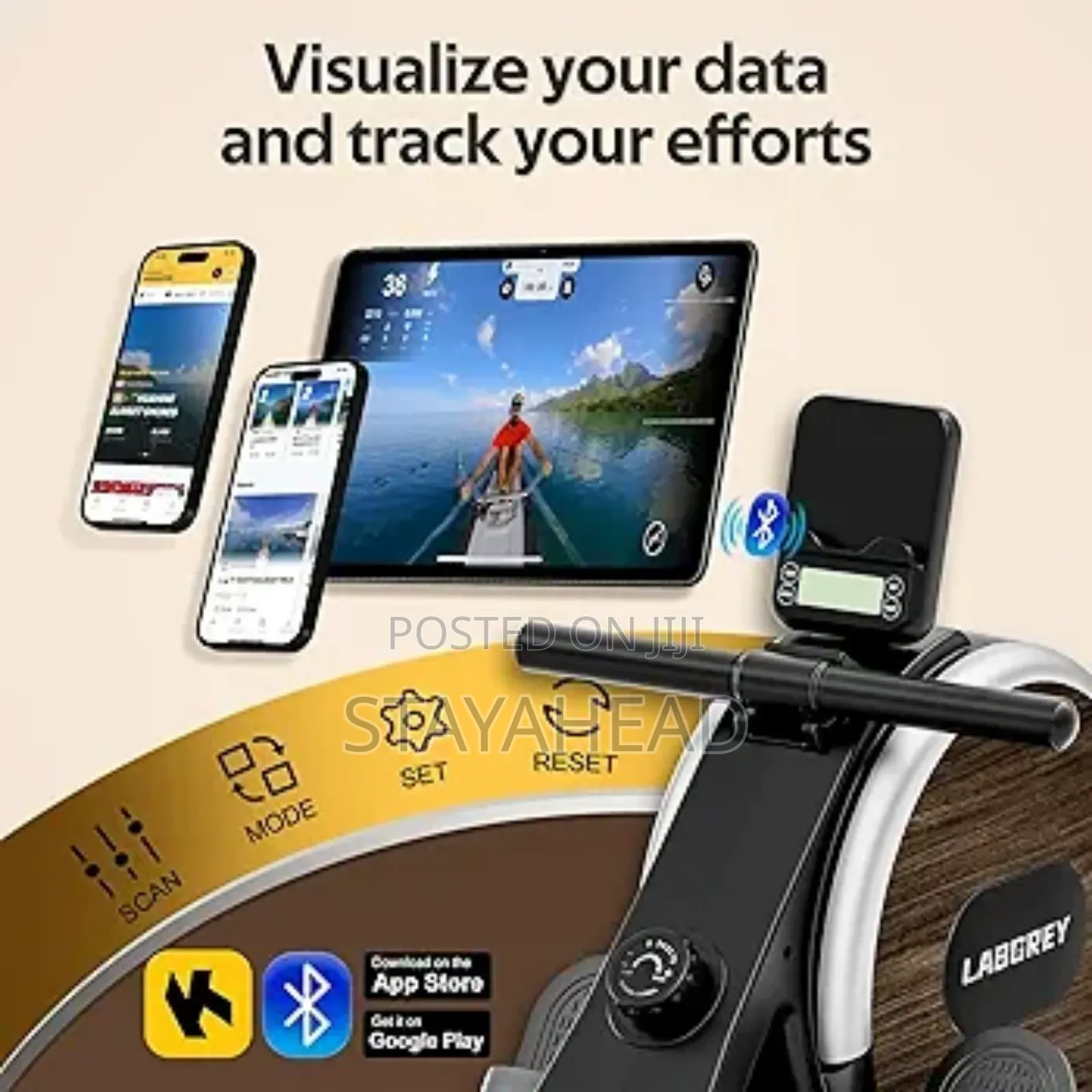 Labgrey Foldable Magnetic Rowing Machine