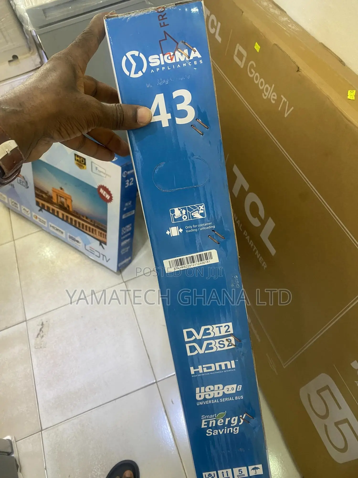 Sigma 43" Digital Satellite Tv With Inbuilt Decoder I-cast