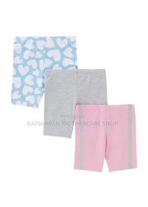 Matalan Girl's 3pk Biker Shorts