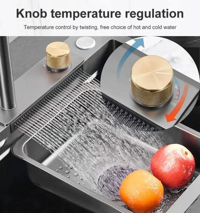 Intelligent Stainless Steel Waterfall Sink