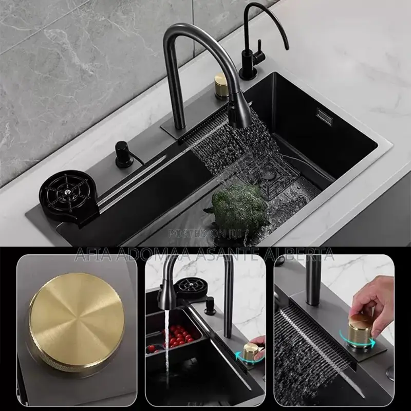 Intelligent Stainless Steel Waterfall Sink