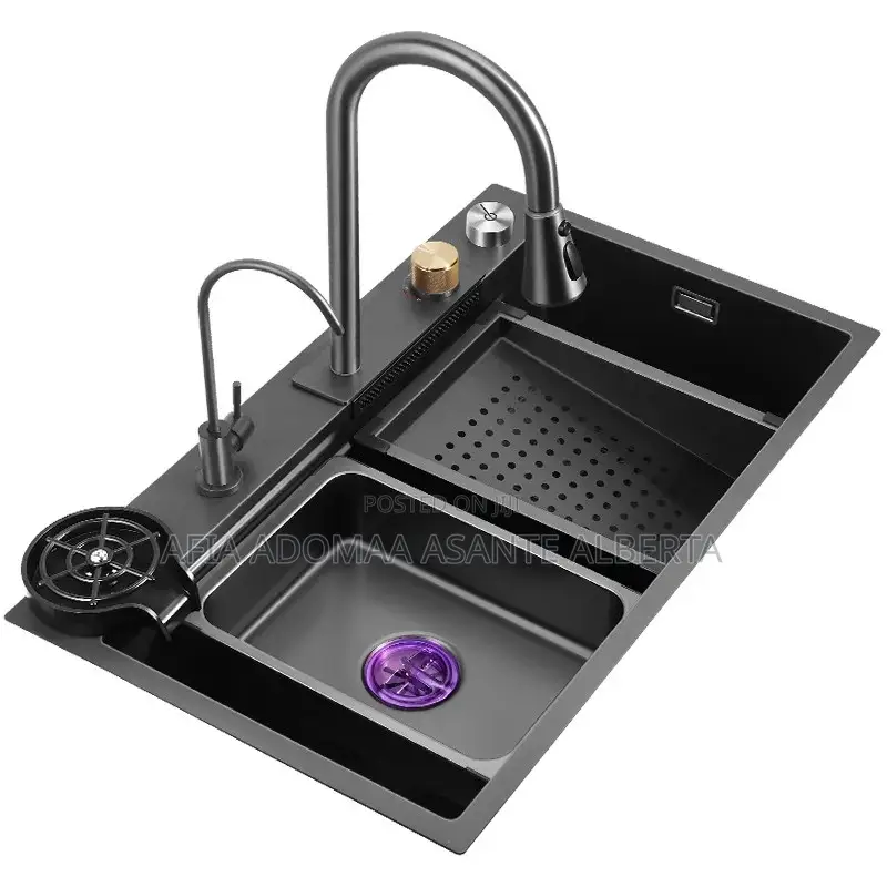 Intelligent Stainless Steel Waterfall Sink