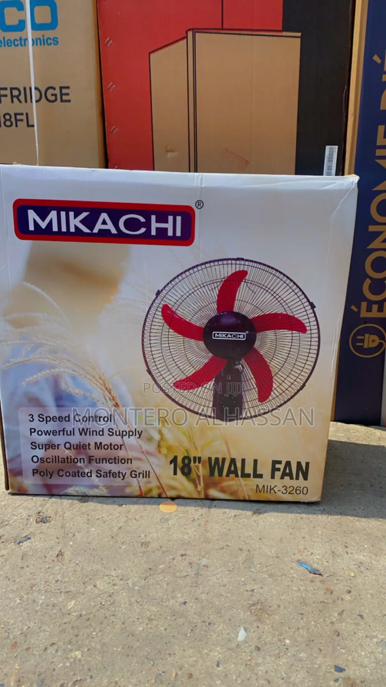 Mikachi 18 Inches Wall Fan