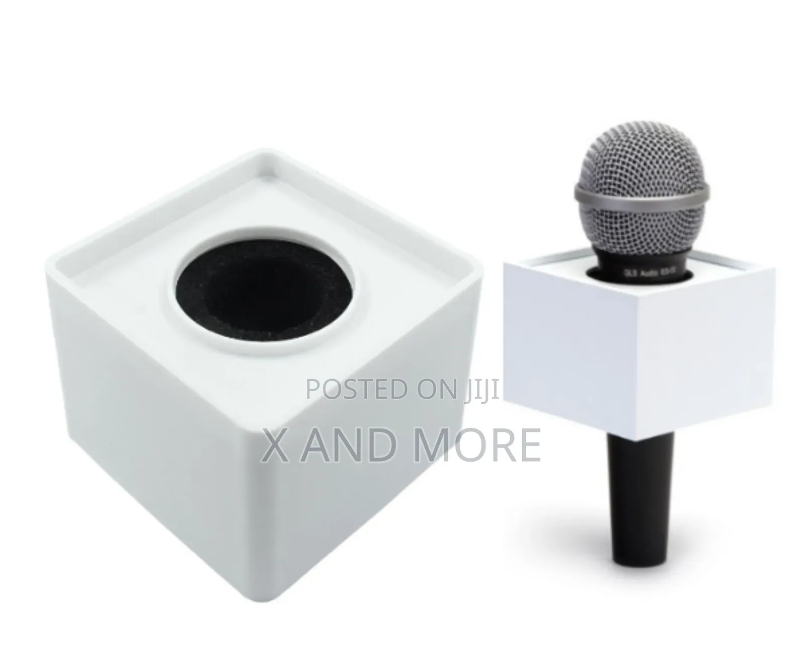 Square Mic Flag (Logo Box) for Media Branding