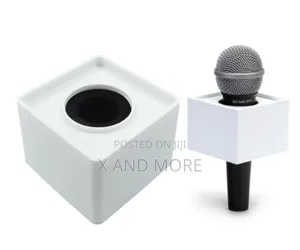 Square Mic Flag (Logo Box) for Media Branding