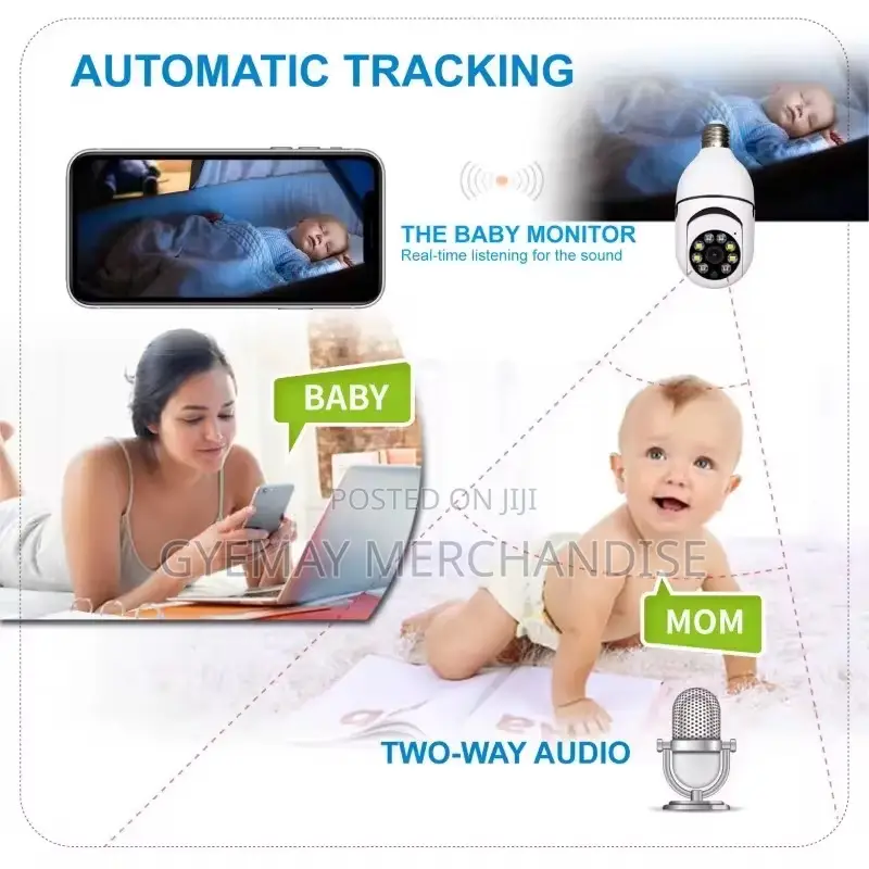 5g 3mp Bulb Light Camera 360