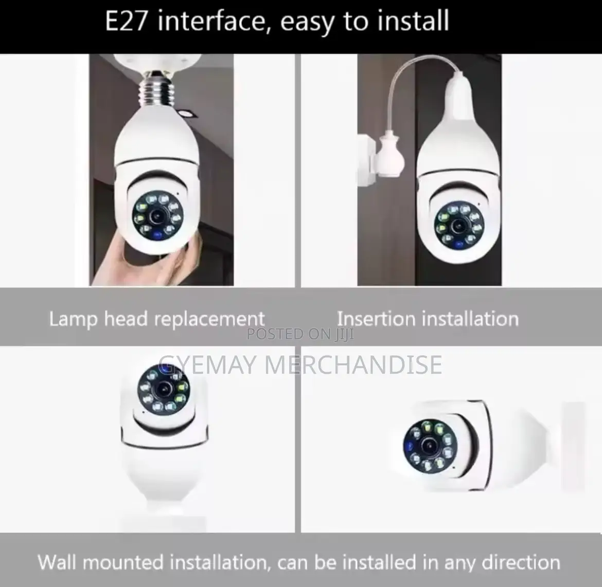 5g 3mp Bulb Light Camera 360