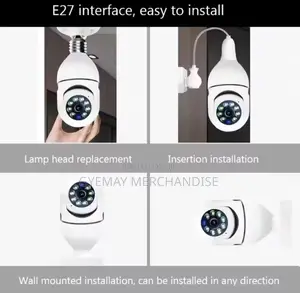 5g 3mp Bulb Light Camera 360