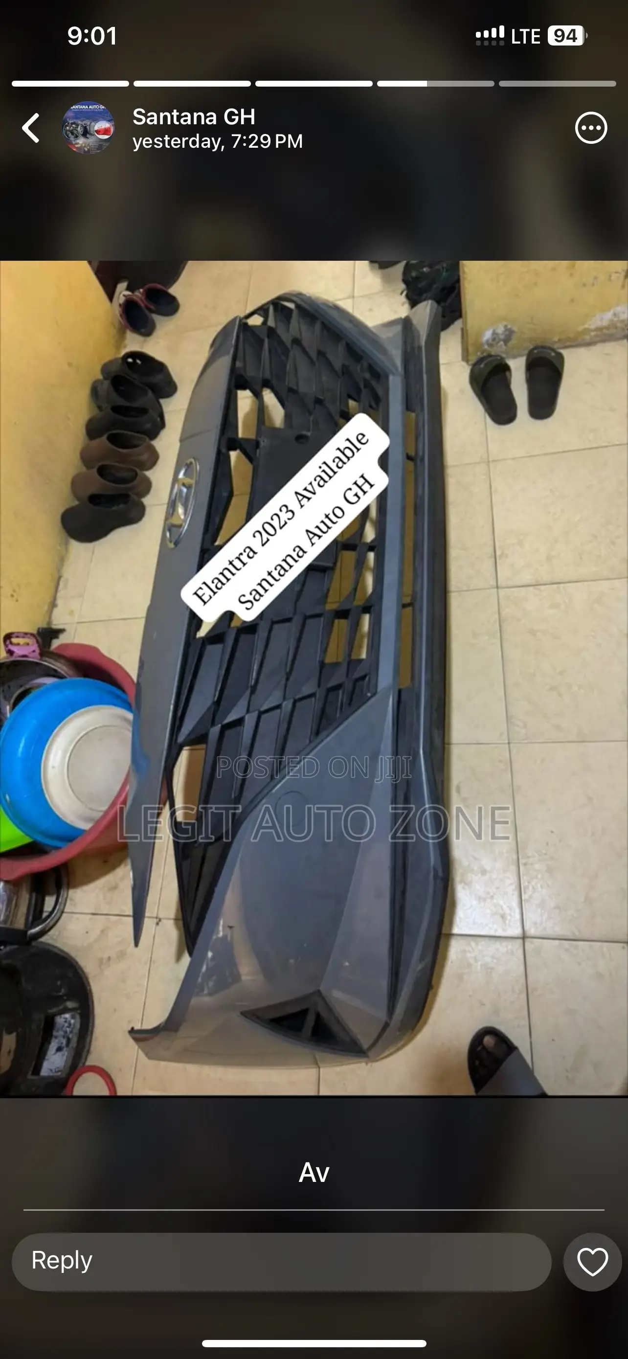 Hyundai Elantra 2021,2022,2023 Front Bumper Complete